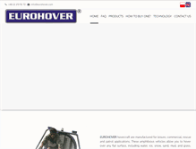 Tablet Screenshot of eurohover.com